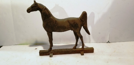 VINTAGE CAST IRON HORSE DOOR STOP