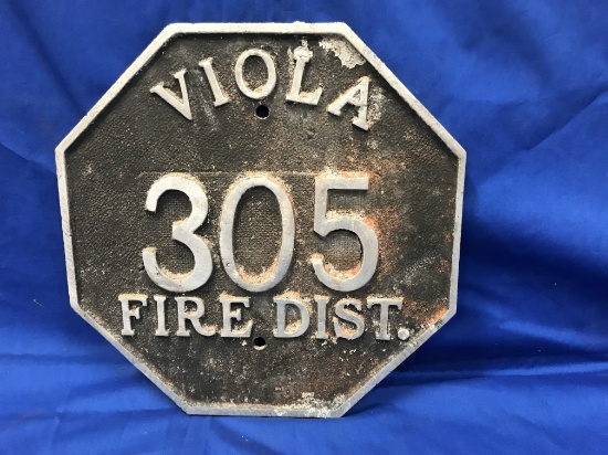 VIOLA FIRE DIST. HOUSE NUMBER SIGN