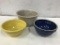 (3) STONEWARE BOWLS / PLANTER