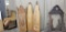 (3) ANTIQUE WOODEN IRONING BOARDS