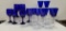 (16) COLBALT BLUE STEMWARE GLASSES