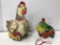 FISHER PRICE CACKLING HEN & GRANPA FROG PULL TOYS