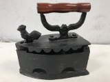 COAL SAD IRON W/ ROOSTER LATCH