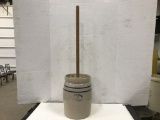 MARSHALL POTTERY STONEWARE BUTTER CHURN