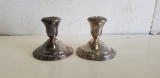 Pr. WEIGHTED STERLING CANDLESTICKS