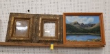 (2) ANTIQUE FRAMES & FRAMED PAINTING