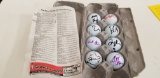 (8) 2014 JD CLASSIC AUTOGRAPHED GOLF BALLS