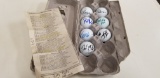 (8) 2014 JD CLASSIC AUTOGRAPHED GOLF BALLS