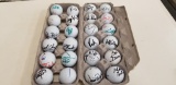 (24) 2004 /06 JD CLASSIC AUTOGRAPHED GOLF BALLS