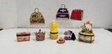 (9) ASSORTED COLLECTABLE TRINKET BOXES