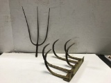 THREE PRONG HAY FORK HEAD & FIVE TINE CULTIVATOR HEAD