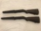 (2) M-2 GARAND STOCKS