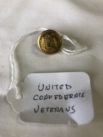 United Confederate Veteran Coat Button