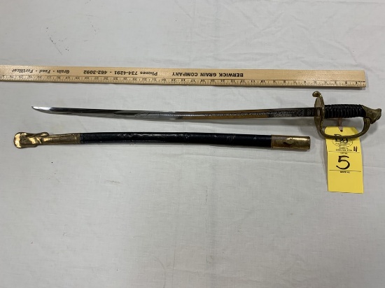 MARINE NONCOMMISSIONED OFFICERS' SWORD MODEL 1875