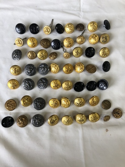 LOT of (56) U.S. Navy Uniform Buttons