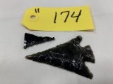 OBSIDIAN ARROWHEADS - POSSIBLY REMAKES