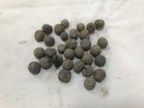 BULK LOT OF ASSORTED OLD LEAD RIFLE BALLS