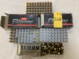 (4) BOXES OF 50RDS/BOX 9MM LUGER AMMO