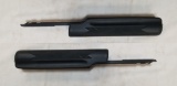 (2) 870 SHOTGUN SLIDES  - (1) SYNTHETIC (1) WOOD