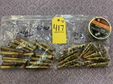 (10) RDS. 243 CAL AMMO, (15) RDS. 30-30 CAL AMMO, (200) RDS.TS 22CAL AMMO