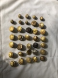 LOT of (34) State Employee Uniform Buttons
