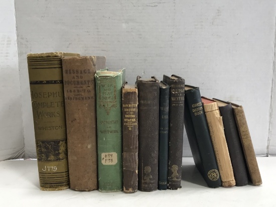 (11) ASSORTED VINTAGE /ANTIQUE BOOKS