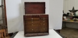 ANTIQUE DENTISTS CABINET W/ TOOLS & EXTRAS