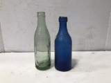 (2) VINTAGE SODA / MINERAL WATER BOTTLES