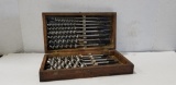 THE JAMES SWAN CO DRILL BIT SET IN WOODEN BOX