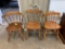 (3) MAPLE KITCHEN CHAIRS