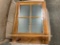 OAK 4 PANE HALL MIRROR W/COAT RACK