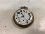 ILLINOIS WATCH CO. 10K GOLD FILLED 21 JEWEL POCKET WATCH