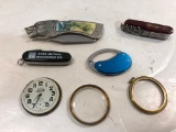 WALTHAM WATCH PARTS & M ISC. POCKET KNIVES