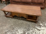 WALNUT VENEER COFFEE TABLE