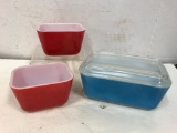 (3) VIINTAGE REFRIGERATOR DISHES