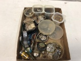 BULK LOT MISC. WATCHES & PARTS FOR REPAIR / PARTS / CRAFTS