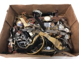 BULK LOT MISC. WATCHES & PARTS FOR REPAIR / PARTS / CRAFTS