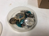 BULK LOT MISC. WATCHES & PARTS FOR REPAIR / PARTS / CRAFTS