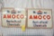 (2) AMOCO AGRICULTURAL CHEMICALS TIN SIGNS