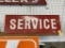 SERVICE TIN 2 SIDED SIGN