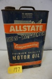 ALL STATE NEW - IMPROVED PREMIUM QUALITY MOTOR OIL 2 1/2 GAL CAN