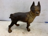 CAST IRON BOXER DOG DOOR STOP