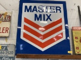 LARGE MASTER MIX FEEDS SINGLE SIDED TIN SIGN