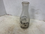 NORRIS BROS DAIRY NEW WINDSOR, IL QUART MILK BOTTLE