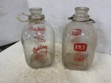 PARK DRIVE DAIRY & PET DAIRY GALLON MILK BOTTLES