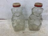 (2) SNOW CREST BEAR BANK BOTTLES