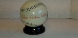 LOFGREN- ERICKSON OIL CO. GLASS BASEBALL BANK