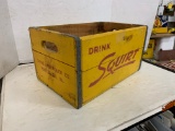 SQUIRT SODA WOOD CRATE