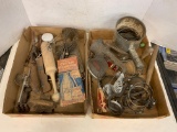 (2) FLATS OF VINTAGE KITCHEN UTENSILS