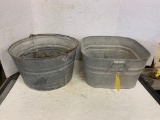 UNKNOWN 6A WASH TUB & GALVANIZED BUCKET